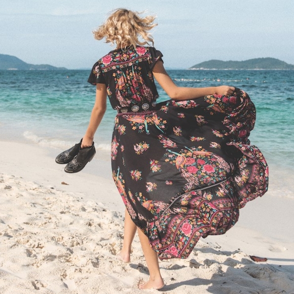 New spell designs hotel paradiso gown jet black XS - Picture 5 of 16